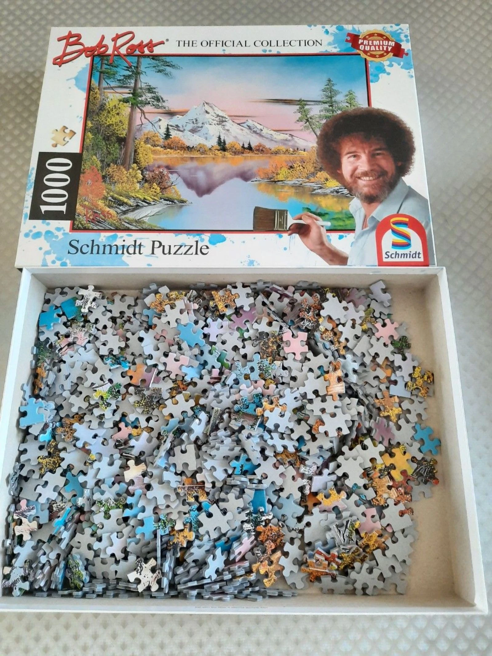 Rompecabezas Schmidt Bob Ross – 1000 piezas – Paisaje de montaña – Completo – photo 2